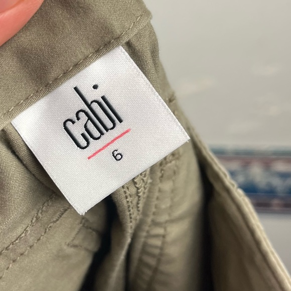Cabi 3199 The Scout Pants Olive Green Chino Size 6 Skinny Pants Ankle - Picture 10 of 12